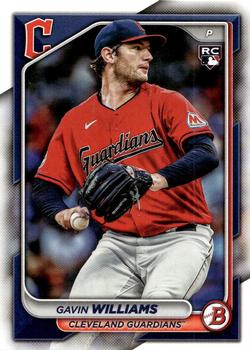 #66 Gavin Williams - Cleveland Guardians - 2024 Bowman Baseball