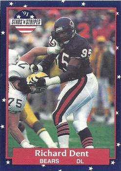 #66 Richard Dent - Chicago Bears - 1991 Fleer Stars 'n Stripes Football