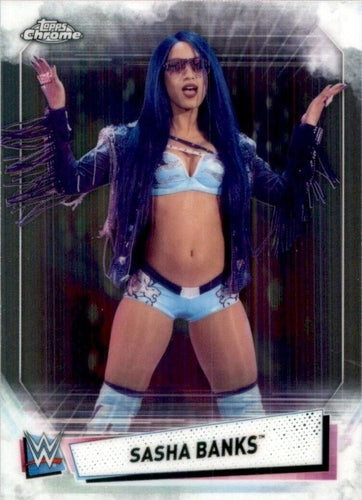 #66 Sasha Banks - 2021 Topps WWE Chrome Wrestling