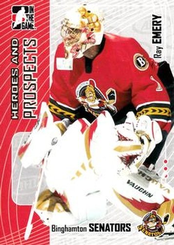 #66 Ray Emery - Binghamton Senators - 2005-06 In The Game Heroes and Prospects Hockey
