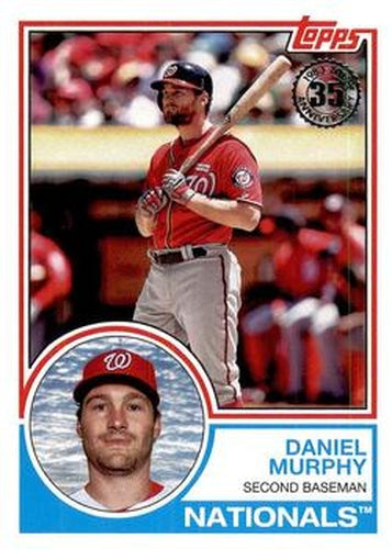 #83-66 Daniel Murphy - Washington Nationals - 2018 Topps - 1983 Topps Baseball 35th Anniversary Baseball