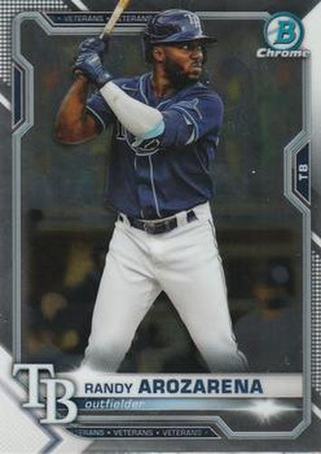 #66 Randy Arozarena - Tampa Bay Rays - 2021 Bowman Chrome Baseball