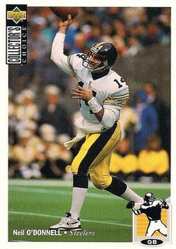 #66 Neil O'Donnell - Pittsburgh Steelers - 1994 Collector's Choice Football