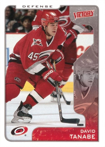 #66 David Tanabe - Carolina Hurricanes - 2001-02 Upper Deck Victory Hockey