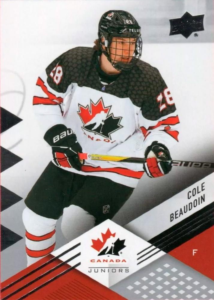 #66 Cole Beaudoin - Canada - 2024 Upper Deck Team Canada Juniors Hockey