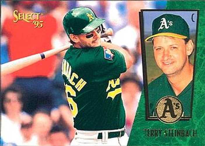 #66 Terry Steinbach - Oakland Athletics - 1995 Select Baseball