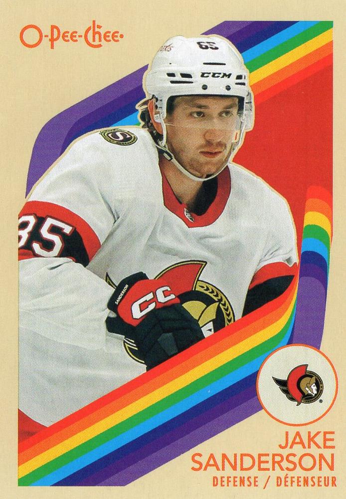 #66 Jake Sanderson - Ottawa Senators - 2023-24 O-Pee-Chee - Retro Hockey