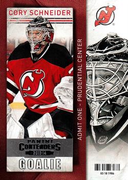 #66 Cory Schneider - New Jersey Devils - 2013-14 Panini Contenders Hockey