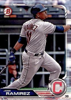 #66 Jose Ramirez - Cleveland Indians - 2019 Bowman Baseball