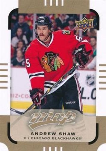 #66 Andrew Shaw - Chicago Blackhawks - 2015-16 Upper Deck MVP Hockey