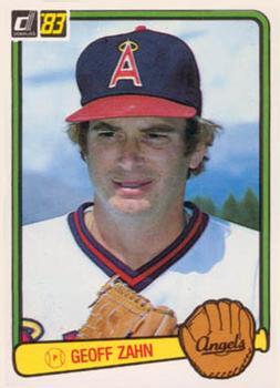 #66 Geoff Zahn - California Angels - 1983 Donruss Baseball