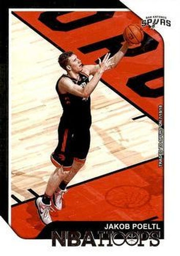 #66 Jakob Poeltl - San Antonio Spurs - 2018-19 Hoops Basketball