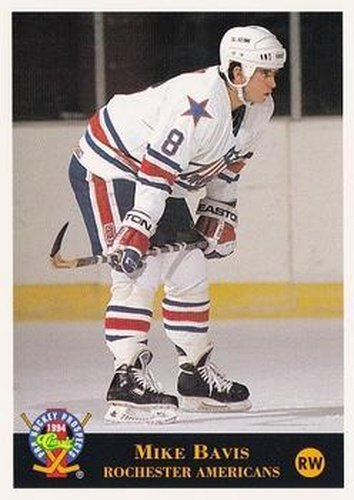 #66 Mike Bavis - Rochester Americans - 1994 Classic Pro Hockey Prospects Hockey