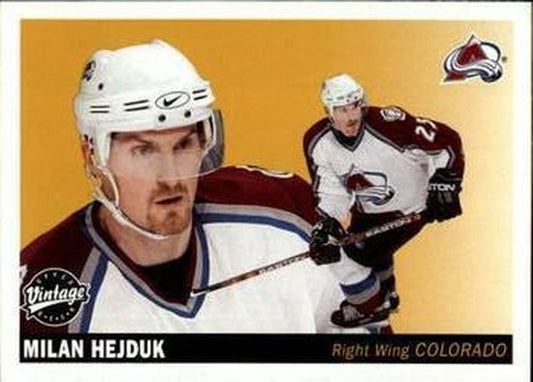 #66 Milan Hejduk - Colorado Avalanche - 2002-03 Upper Deck Vintage Hockey
