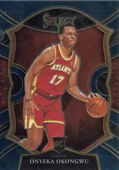 #66 Onyeka Okongwu - Atlanta Hawks - 2020-21 Panini Select - Blue Basketball