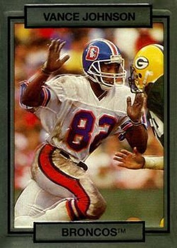 #66 Vance Johnson - Denver Broncos - 1990 Action Packed Football
