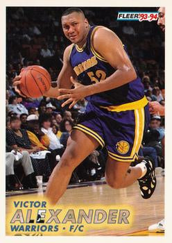 #66 Victor Alexander - Golden State Warriors - 1993-94 Fleer Basketball