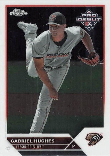 #PDC-66 Gabriel Hughes - Fresno Grizzlies - 2023 Topps Pro Debut - Chrome Baseball