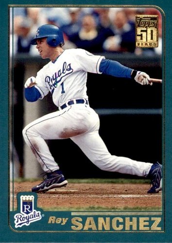 #66 Rey Sanchez - Kansas City Royals - 2001 Topps Baseball