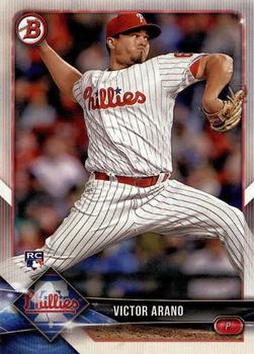 #66 Victor Arano - Philadelphia Phillies - 2018 Bowman Baseball