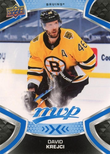 #66 David Krejci - Boston Bruins - 2021-22 Upper Deck MVP - Blue Hockey