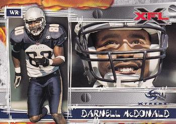 #66 Darnell McDonald - Los Angeles Xtreme - 2001 Topps XFL Football