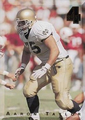 #66 Aaron Taylor - Notre Dame Fighting Irish / Green Bay Packers - 1994 Classic Four Sport