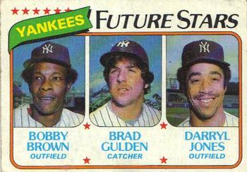 #670 Yankees Future Stars Bobby Brown / Brad Gulden / Darryl Jones - New York Yankees - 1980 Topps Baseball
