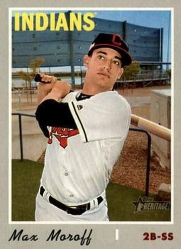 #671 Max Moroff - Cleveland Indians - 2019 Topps Heritage Baseball