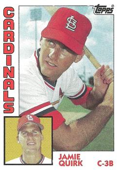 #671 Jamie Quirk - St. Louis Cardinals - 1984 Topps Baseball