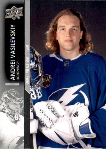 #672 Andrei Vasilevskiy - Tampa Bay Lightning - 2021-22 Upper Deck Hockey