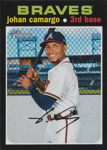 #672 Johan Camargo - Atlanta Braves - 2020 Topps Heritage Baseball