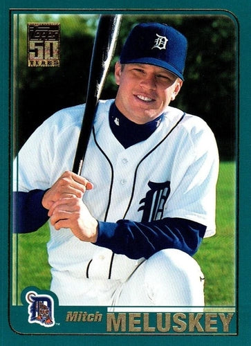 #673 Mitch Meluskey - Detroit Tigers - 2001 Topps Baseball