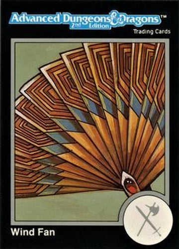 #673 Wind Fan - 1991 TSR Advanced Dungeons & Dragons - Silver