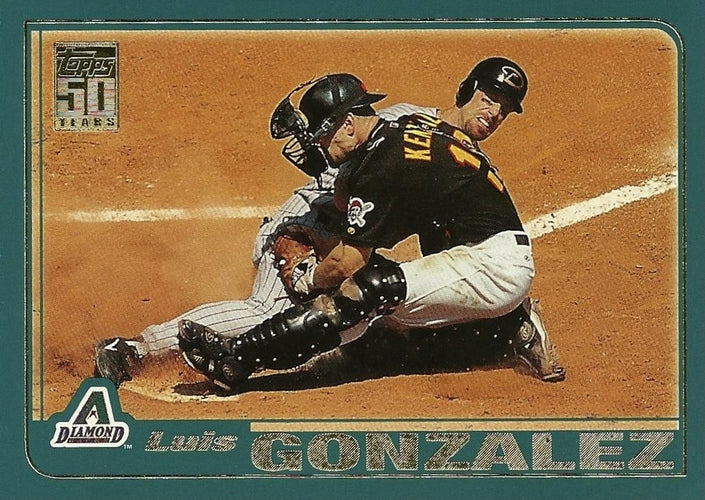 #674 Luis Gonzalez - Arizona Diamondbacks - 2001 Topps Baseball