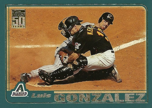 #674 Luis Gonzalez - Arizona Diamondbacks - 2001 Topps Baseball