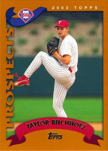 #675 Taylor Buchholz - Philadelphia Phillies - 2002 Topps Baseball