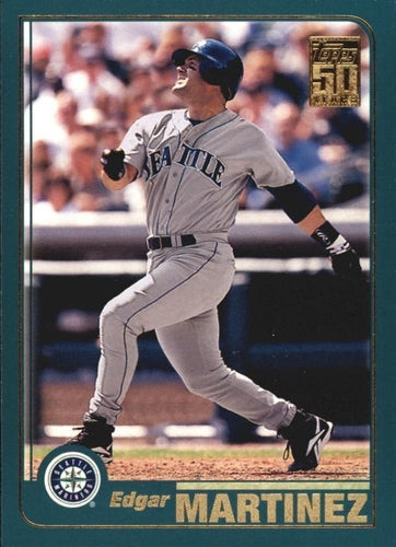 #675 Edgar Martinez - Seattle Mariners - 2001 Topps Baseball