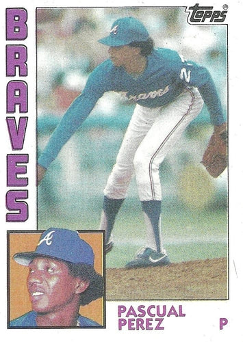 #675 Pascual Perez - Atlanta Braves - 1984 Topps Baseball