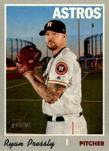 #676 Ryan Pressly - Houston Astros - 2019 Topps Heritage Baseball