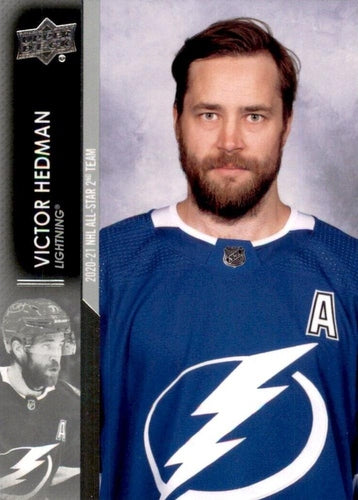 #677 Victor Hedman - Tampa Bay Lightning - 2021-22 Upper Deck Hockey