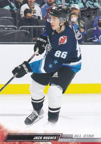 #678 Jack Hughes - New Jersey Devils - 2022-23 Upper Deck Hockey