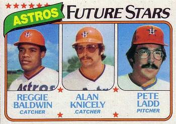 #678 Astros Future Stars Reggie Baldwin / Alan Knicely / Pete Ladd - Houston Astros - 1980 Topps Baseball