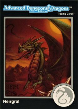 #678 Neirgral, Green Dragon - 1991 TSR Advanced Dungeons & Dragons - Silver