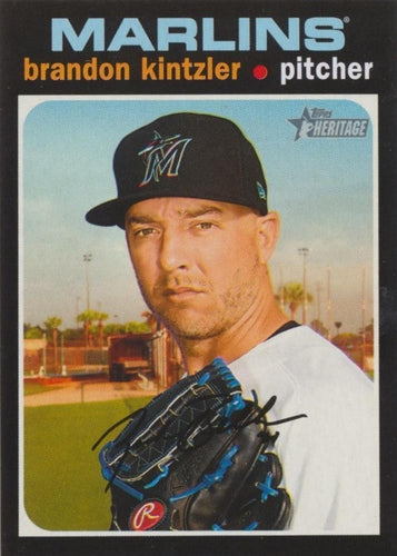 #679 Brandon Kintzler - Miami Marlins - 2020 Topps Heritage Baseball