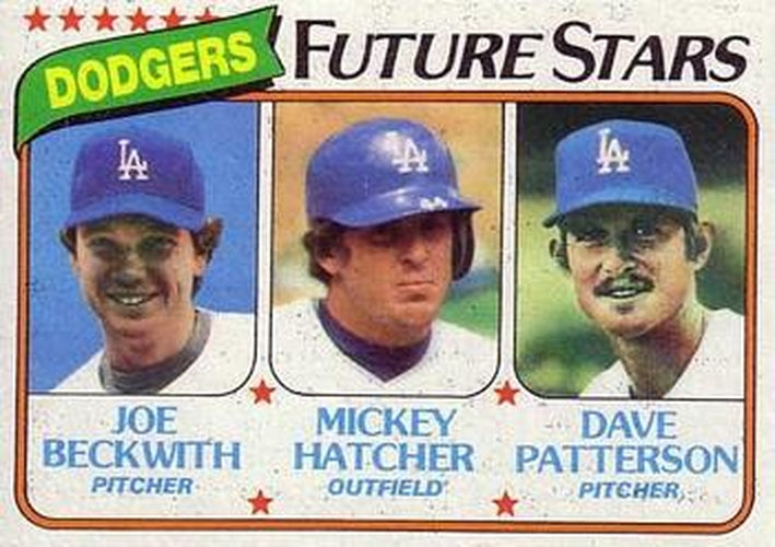 #679 Dodgers Future Stars Joe Beckwith / Mickey Hatcher / Dave Patterson - Los Angeles Dodgers - 1980 Topps Baseball