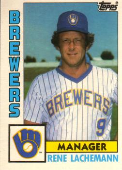 #67T Rene Lachemann - Milwaukee Brewers - 1984 Topps Traded Baseball