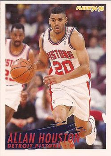 #67 Allan Houston - Detroit Pistons - 1994-95 Fleer Basketball