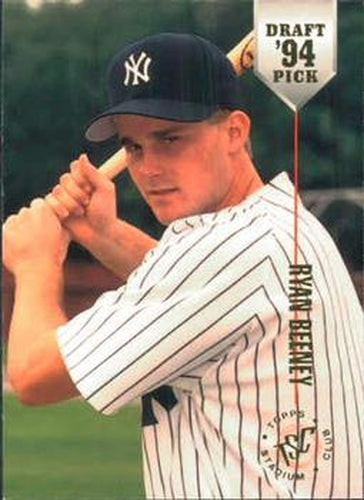 #67 Ryan Beeney - New York Yankees - 1994 Stadium Club Draft Picks Baseball