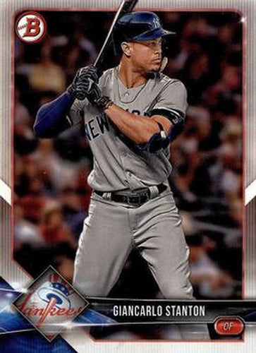 #67 Giancarlo Stanton - New York Yankees - 2018 Bowman Baseball